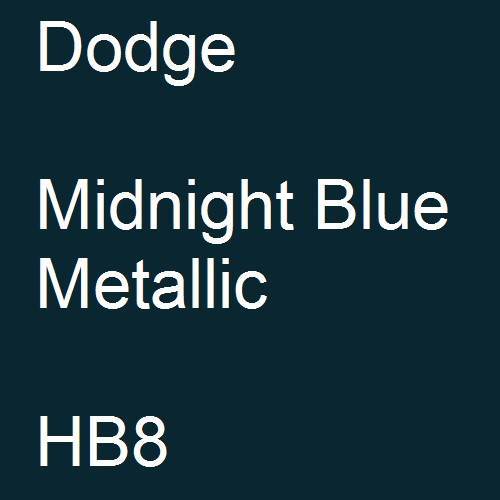 Dodge, Midnight Blue Metallic, HB8.